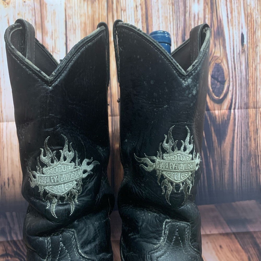 Harley-Davidson Black Leather Boots